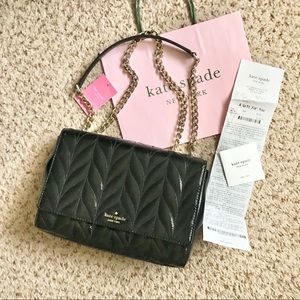 NWT Kate Spade Emelyn Briar Lane Quilted Patent.
